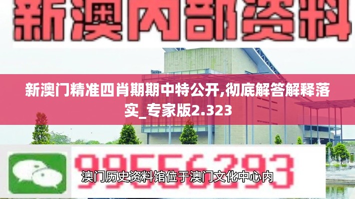 新澳门精准四肖期期中特公开,彻底解答解释落实_专家版2.323