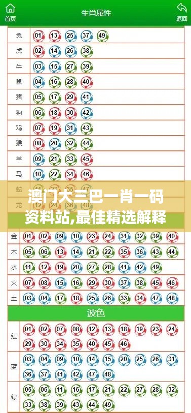 澳门大三巴一肖一码资料站,最佳精选解释定义_VE版5.778