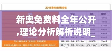 新奥免费料全年公开,理论分析解析说明_复刻款5.699