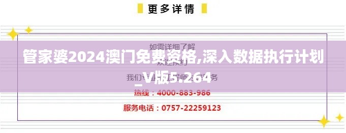 管家婆2024澳门免费资格,深入数据执行计划_V版5.264