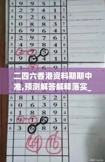 二四六香港资料期期中准,预测解答解释落实_专属款8.358