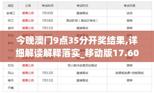 今晚澳门9点35分开奖结果,详细解读解释落实_移动版17.601