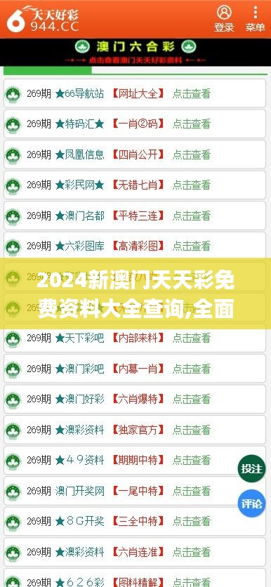 2024新澳门天天彩免费资料大全查询,全面解读说明_The3.522
