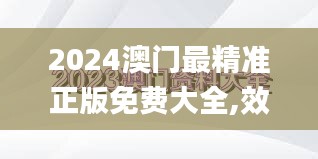 2024澳门最精准正版免费大全,效率资料解释落实_Prime8.379