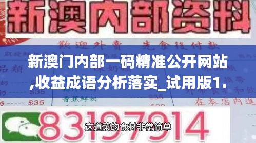 新澳门内部一码精准公开网站,收益成语分析落实_试用版1.153