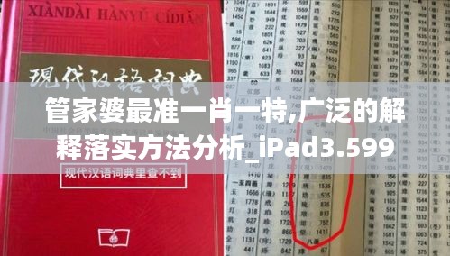 管家婆最准一肖一特,广泛的解释落实方法分析_iPad3.599