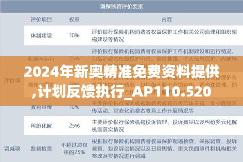 2024年新奥精准免费资料提供,计划反馈执行_AP110.520