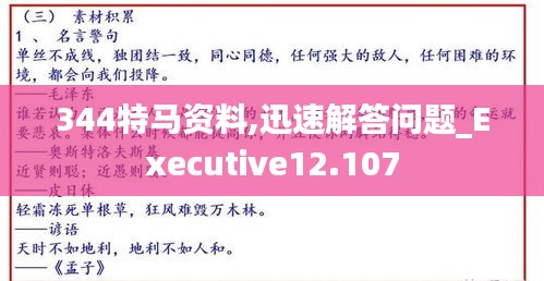 344特马资料,迅速解答问题_Executive12.107