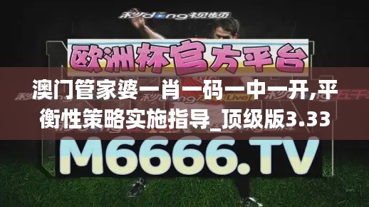 澳门管家婆一肖一码一中一开,平衡性策略实施指导_顶级版3.339