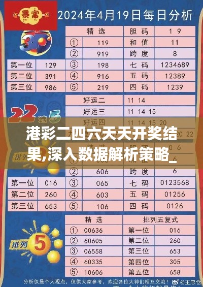 港彩二四六天天开奖结果,深入数据解析策略_纪念版8.575