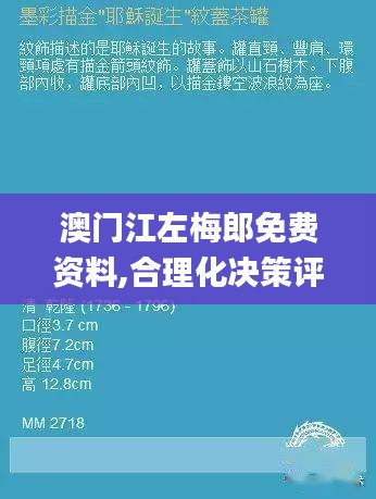 澳门江左梅郎免费资料,合理化决策评审_冒险款10.466