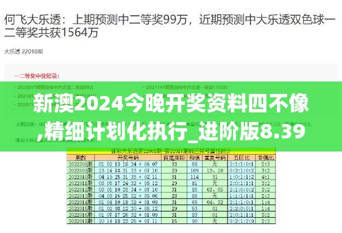 新澳2024今晚开奖资料四不像,精细计划化执行_进阶版8.391