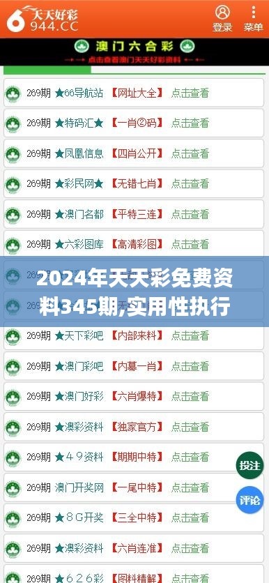 2024年天天彩免费资料345期,实用性执行策略讲解_mShop4.522
