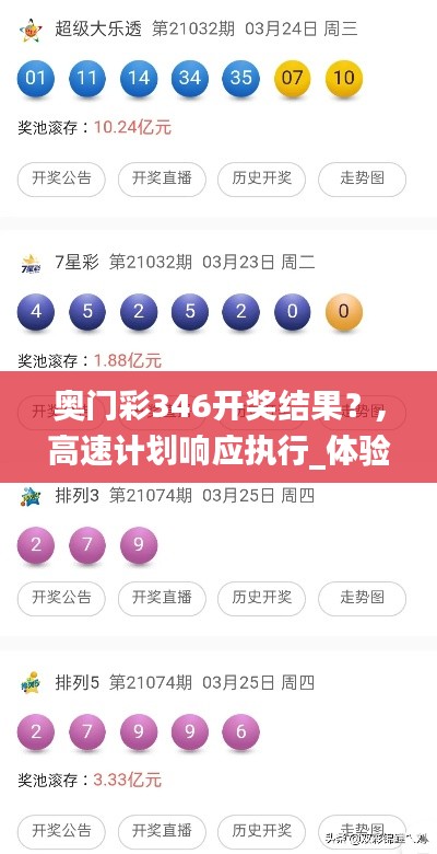 奥门彩346开奖结果？,高速计划响应执行_体验版5.889