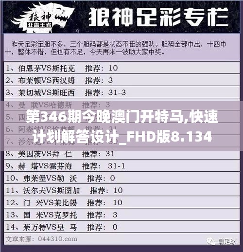 第346期今晚澳门开特马,快速计划解答设计_FHD版8.134