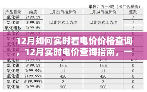掌握电价动态，12月实时电价查询指南
