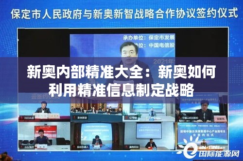 新奥内部精准大全：新奥如何利用精准信息制定战略