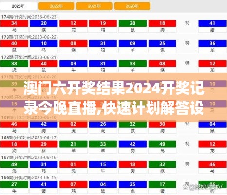 澳门六开奖结果2024开奖记录今晚直播,快速计划解答设计_旗舰版8.905