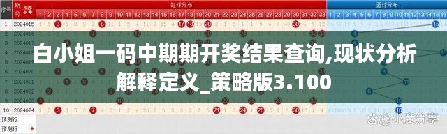 白小姐一码中期期开奖结果查询,现状分析解释定义_策略版3.100