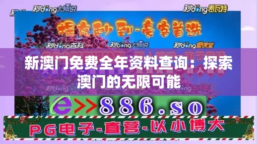 新澳门免费全年资料查询：探索澳门的无限可能