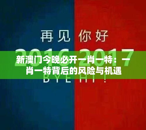 新澳门今晚必开一肖一特：一肖一特背后的风险与机遇