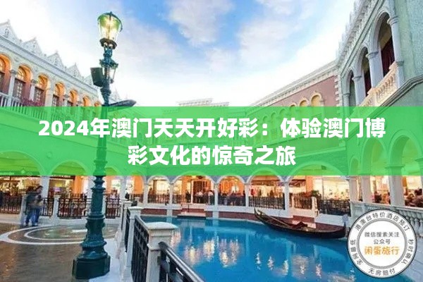 2024年澳门天天开好彩：体验澳门博彩文化的惊奇之旅