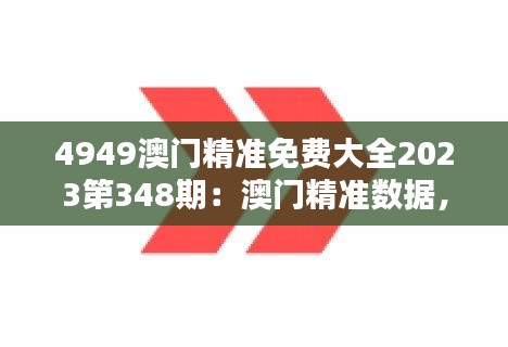 4949澳门精准免费大全2023第348期：澳门精准数据，免费获取的价值所在