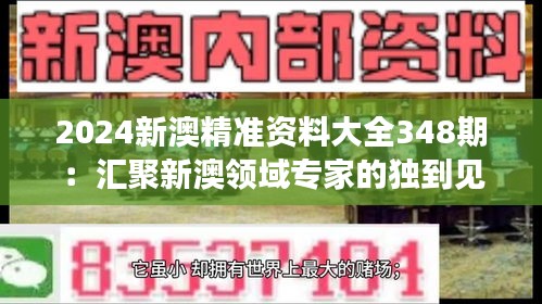 2024新澳精准资料大全348期：汇聚新澳领域专家的独到见解
