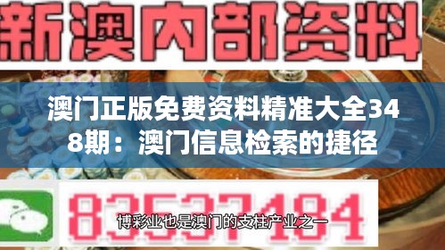 澳门正版免费资料精准大全348期：澳门信息检索的捷径
