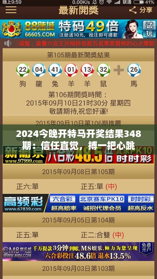 2024今晚开特马开奖结果348期：信任直觉，搏一把心跳