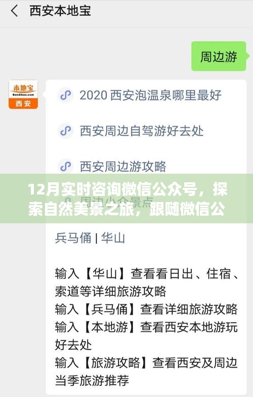 微信公众号带你探索自然美景之旅，跟随启程，寻找内心的宁静与平和（十二月实时咨询）