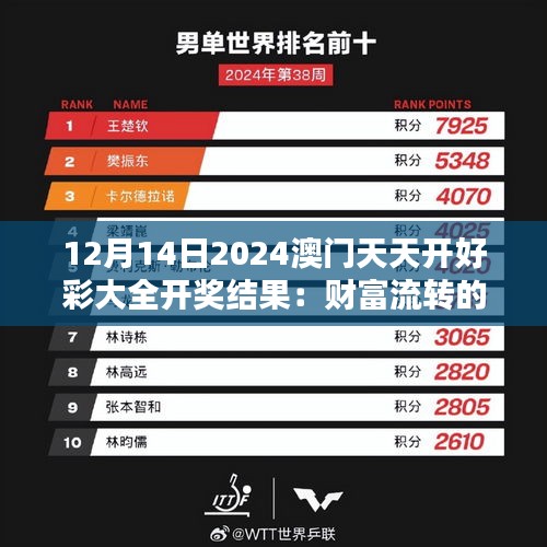 12月14日2024澳门天天开好彩大全开奖结果：财富流转的新趋势