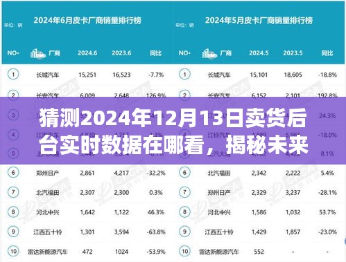 揭秘未来销售数据，洞悉2024年12月13日卖货后台实时数据洞察新动向及查询指南
