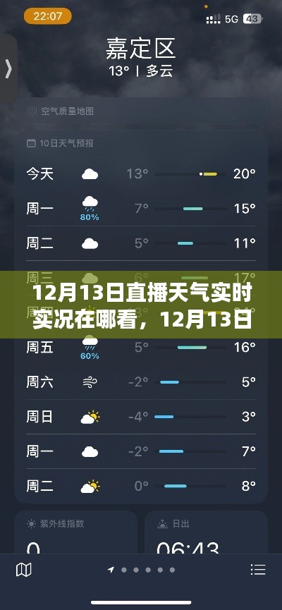 12月13日直播天气实时实况观看指南，哪里看最方便？