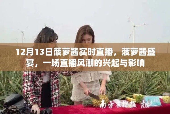 菠萝酱盛宴，直播风潮的兴起与影响力解析