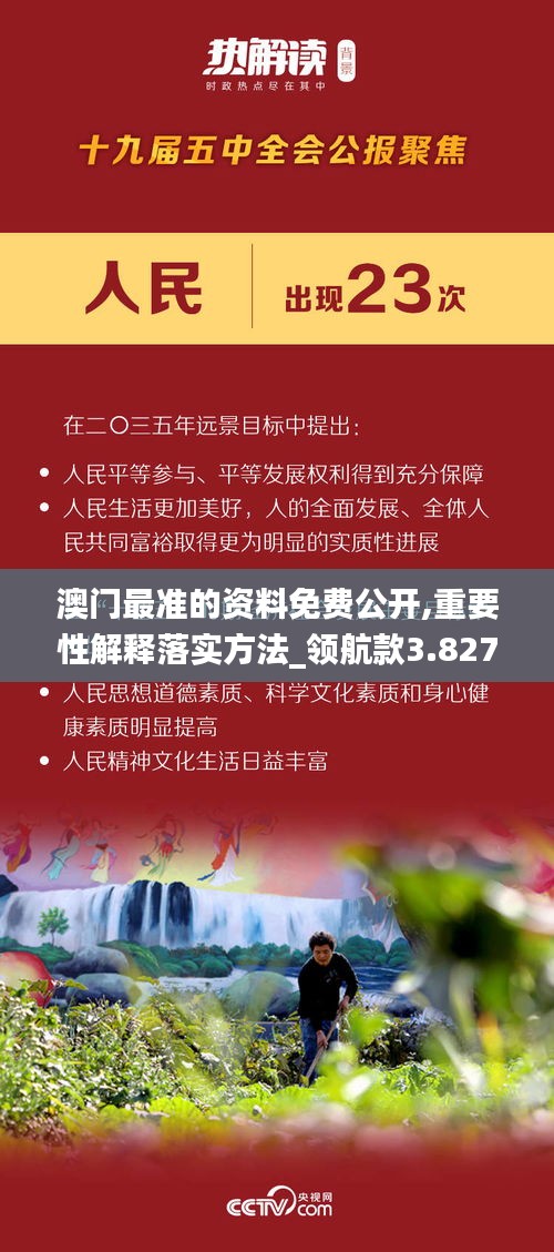 澳门最准的资料免费公开,重要性解释落实方法_领航款3.827