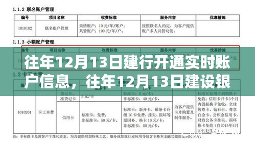 建设银行实时账户信息开通服务详解，历年12月13日开通指南