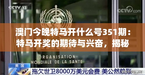 澳门今晚特马开什么号351期：特马开奖的期待与兴奋，揭秘可能的中奖号码