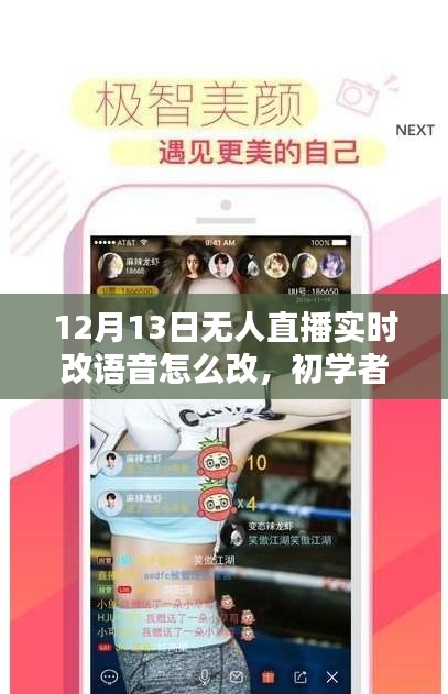 初学者也能掌握的无人直播实时语音修改全攻略，12月13日无人直播实时改语音详解