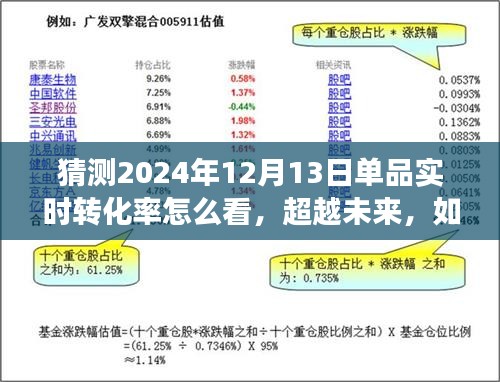 超越未来，洞悉2024年12月13日单品实时转化率的秘诀与变化之旅。