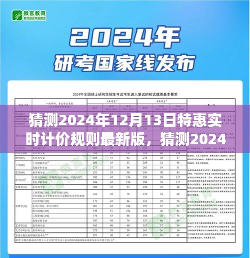 揭秘2024年12月13日特惠实时计价规则最新版，小红书特惠实时更新解密