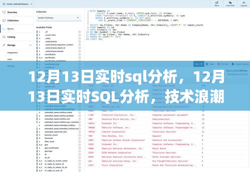 技术浪潮中的关键节点，12月13日实时SQL分析详解