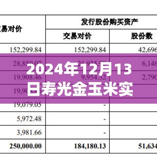探寻寿光金玉米价格背后的故事，实时观察2024年12月13日寿光金玉米价格