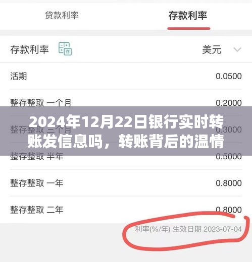 银行转账背后的温情，一条信息的力量，实时转账短信通知背后的故事（2024年12月22日）
