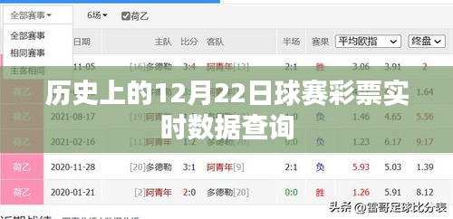 历史上的大日子，12月22日球赛彩票数据实时查询概览