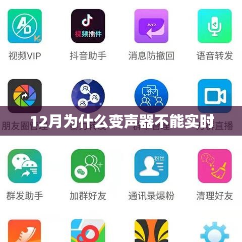 揭秘十二月为何变声器无法实时变声原因