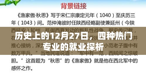 12月27日热门专业就业探析