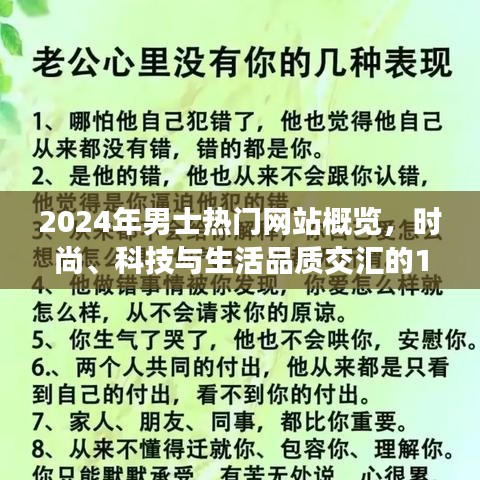 时尚科技交汇，男士热门网站概览，品质生活新趋势