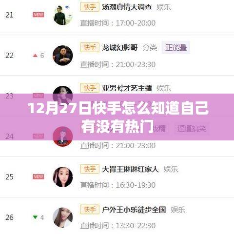 快手热门判断方法指南，如何得知自己是否上热门？