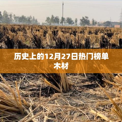 木材行业历史上的重要日子，热门榜单揭晓在12月27日